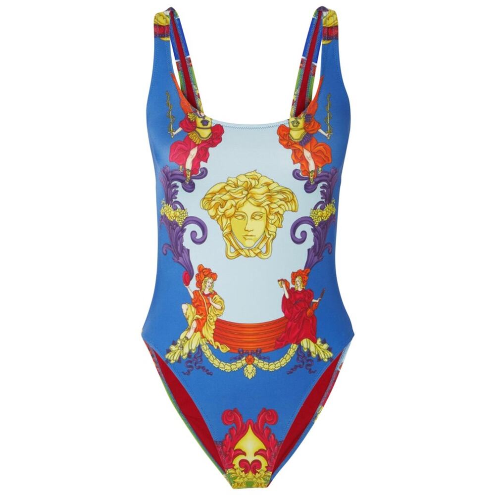 VERSACE Medusa Renaissance logo printed swimsuit